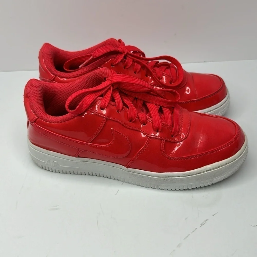 Nike Air Force 1 Patent Siren Red Ao2288-600 Toddler Sz 5.5Y